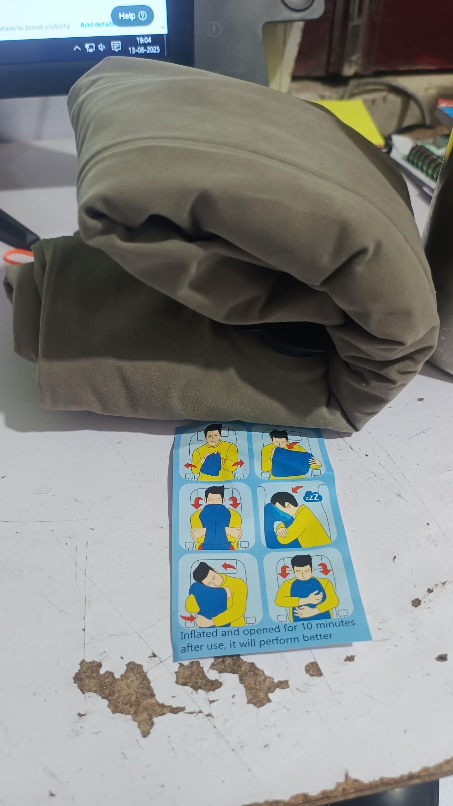 Inflatable Travel Pillow