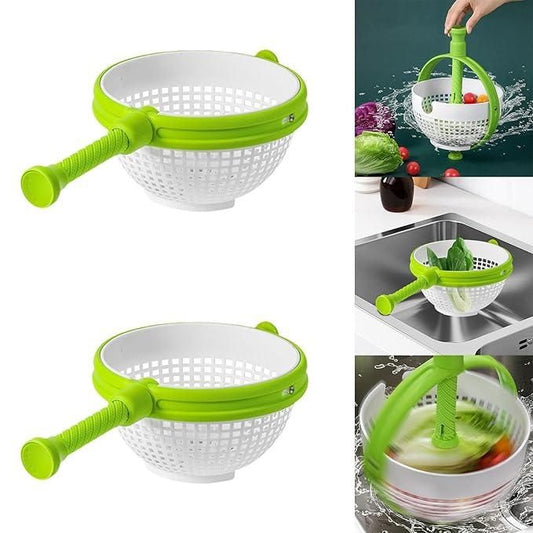 SpinFresh™ 2-in-1 Salad Spinner & Strainer Bowl