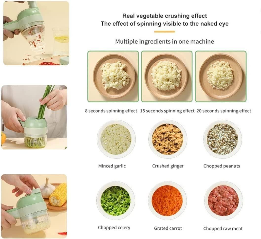 ChopMagic Pro 4-in-1 Handheld Electric Vegetable Chopper
