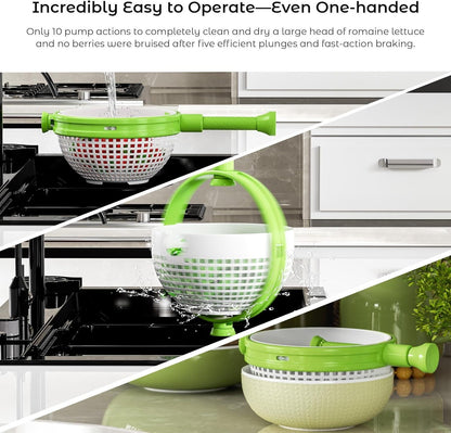SpinFresh™ 2-in-1 Salad Spinner & Strainer Bowl