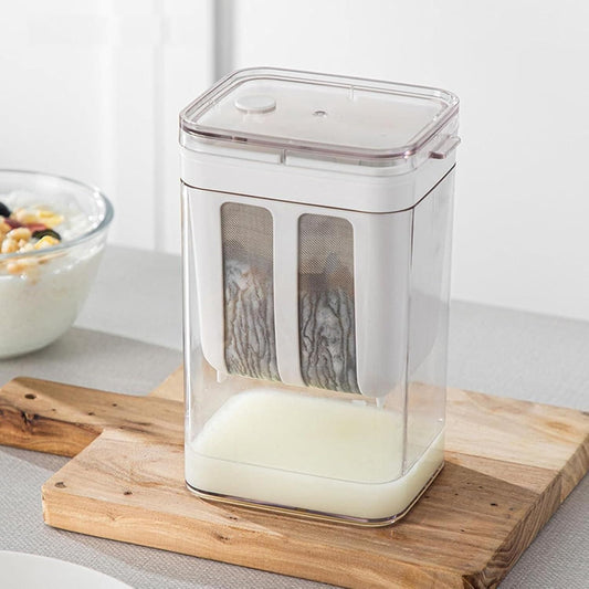 Pro 1400ml Greek Yogurt & Multi-Strain Maker – Leak-Proof, Mesh-Fit, All-in-One Strainer Jar