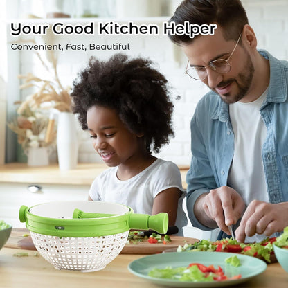 SpinFresh™ 2-in-1 Salad Spinner & Strainer Bowl