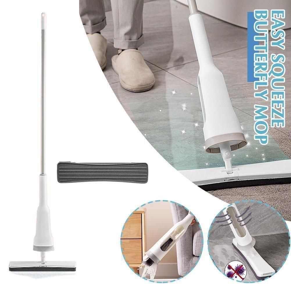 QuickDry  Foldable Self-Squeeze Butterfly Mop