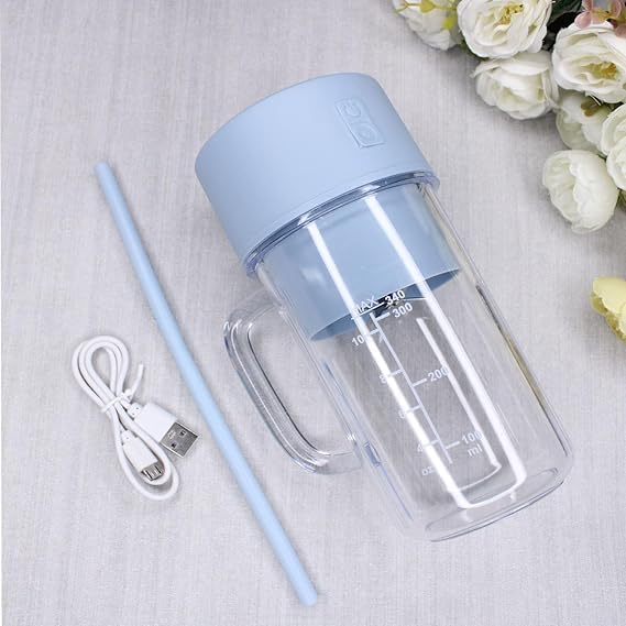 Travel Pro Combo: Foldable Silicone Water Bottle (600ml) + USB Juicer Cup Blender (420ml) – Stay Hydrated & Fresh On-the-Go!"