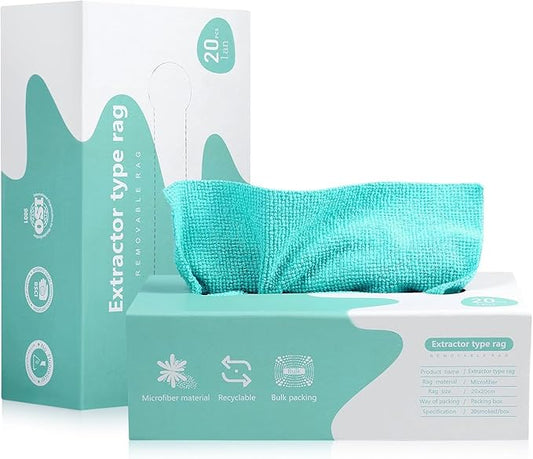 WipeWhiz™ SmartClean – Premium Reusable Microfiber Cleaning Towels (20-Pack with Dispenser Box)