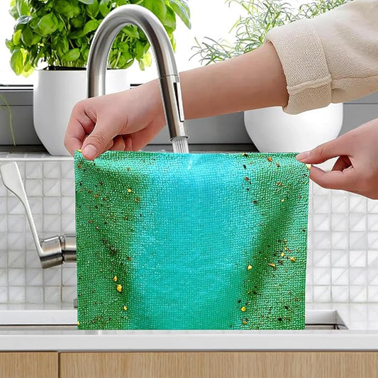 WipeWhiz™ SmartClean – Premium Reusable Microfiber Cleaning Towels (20-Pack with Dispenser Box)