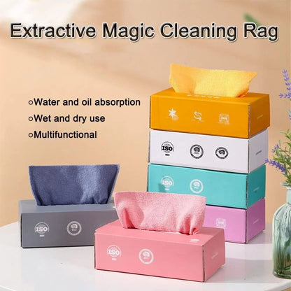 WipeWhiz™ SmartClean – Premium Reusable Microfiber Cleaning Towels (20-Pack with Dispenser Box)