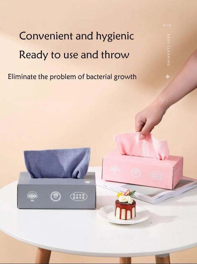WipeWhiz™ SmartClean – Premium Reusable Microfiber Cleaning Towels (20-Pack with Dispenser Box)