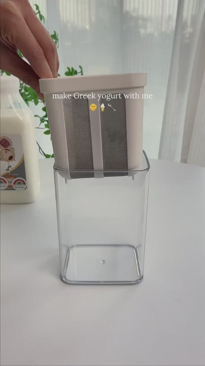 Pro 1400ml Greek Yogurt & Multi-Strain Maker – Leak-Proof, Mesh-Fit, All-in-One Strainer Jar